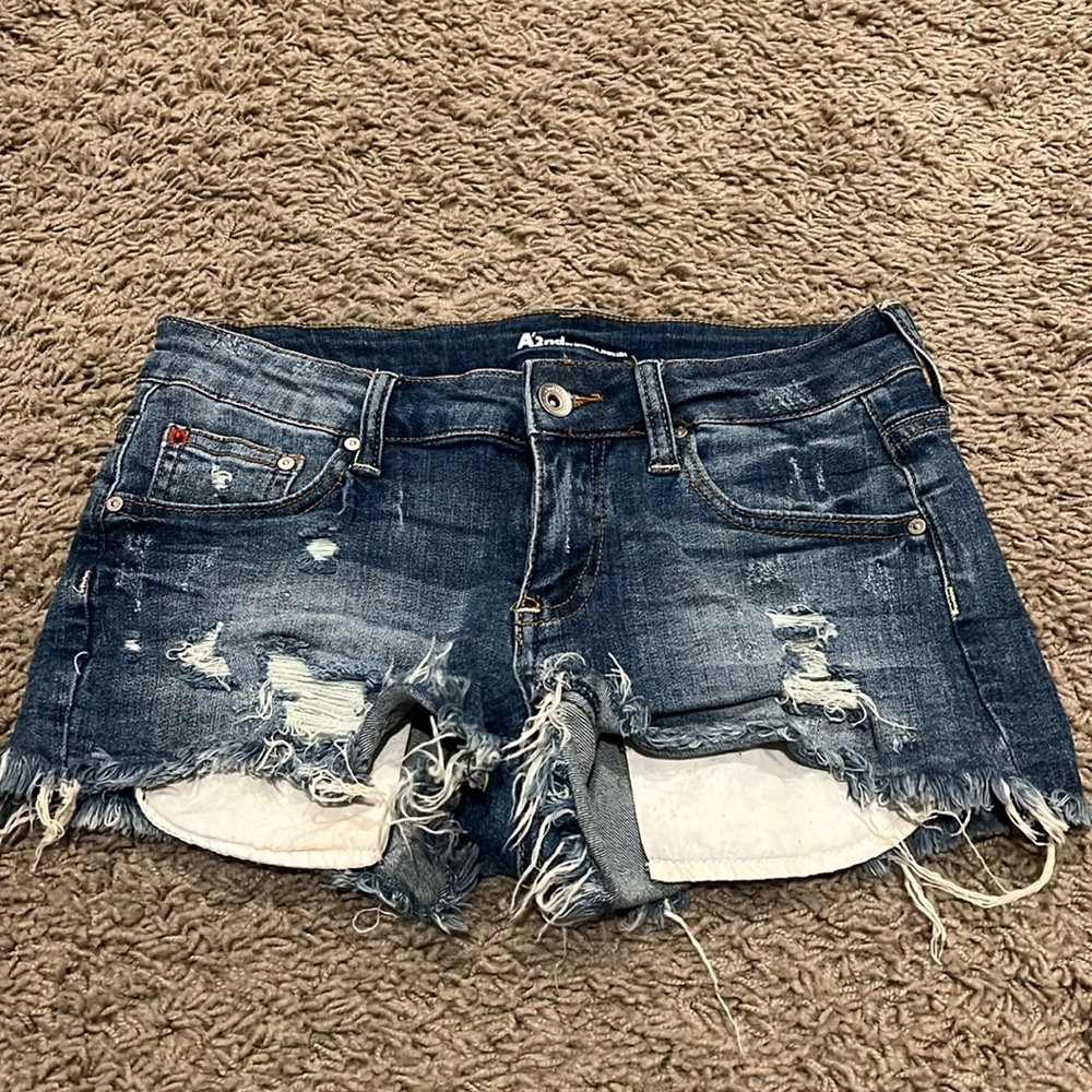 Denim cutoffs